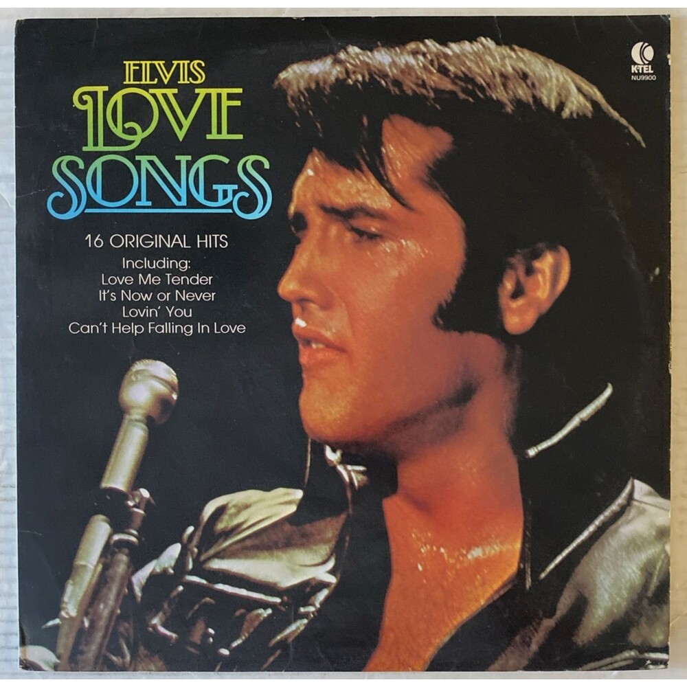 Elvis Presley Love Songs Vinyl LP 16 Original Hits K-Tel NU9900 1981 RCA Records